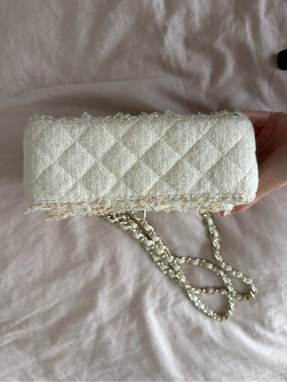 CHANEL cream tweed